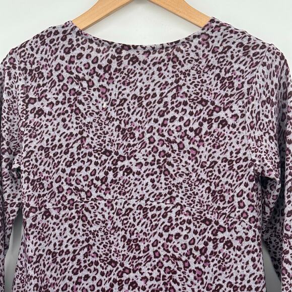 LOGO by Lori Goldstein Animal Print Hi Lo Tunic w/ Matching Purple Tank Set 2XS - Picture 5 of 8